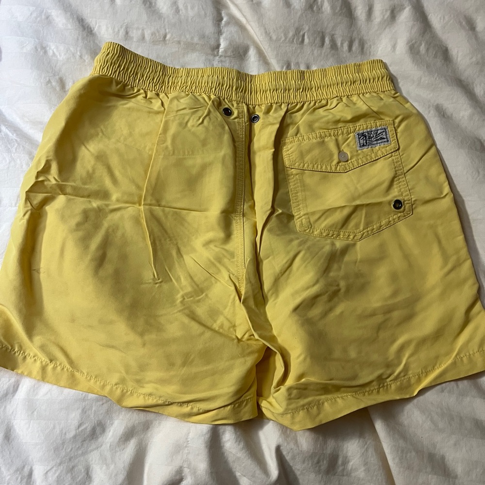 Vintage Yellow Shorts with Pocket Detail